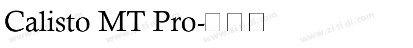 Calisto MT Pro字体转换